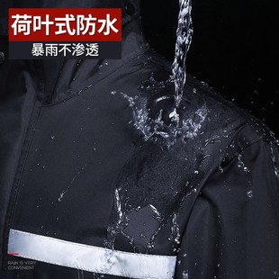 全身防暴雨男士 雨衣长款 成人骑行雨披K连体户外劳保雨服防暴雨