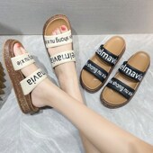 拖鞋 厚底防滑洗澡一字拖软 小众高级感凉拖鞋 女外a穿夏季 2024新款