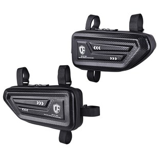 闽超电瓶电动车收纳包通用挂包摩托车碳纤维硬壳侧边包工具包一对