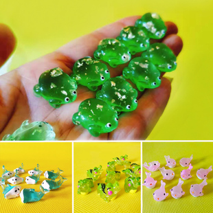 miniatures doll green 速发free 10Pcs house frogs shipping