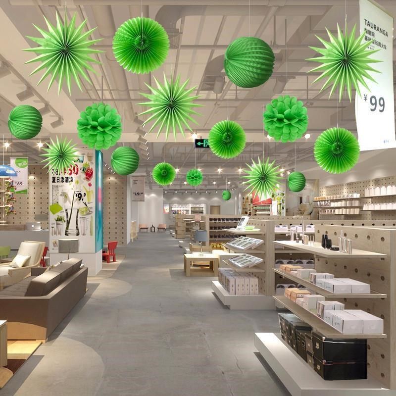 春天装饰商场珠宝店铺布置天花板橱窗纸扇花挂件花球幼儿园吊饰,家居饰品,吊饰/挂饰,淘宝优惠券,粉丝福利购,淘宝优惠卷