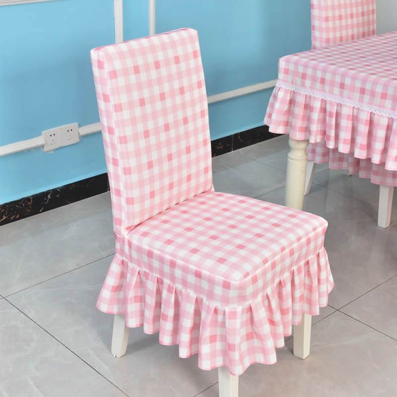 新款简约现代小方格桌椅套罩靠背坐垫一体套装布艺餐桌桌布椅子套,居家布艺,桌布,淘宝优惠券,粉丝福利购,淘宝优惠卷