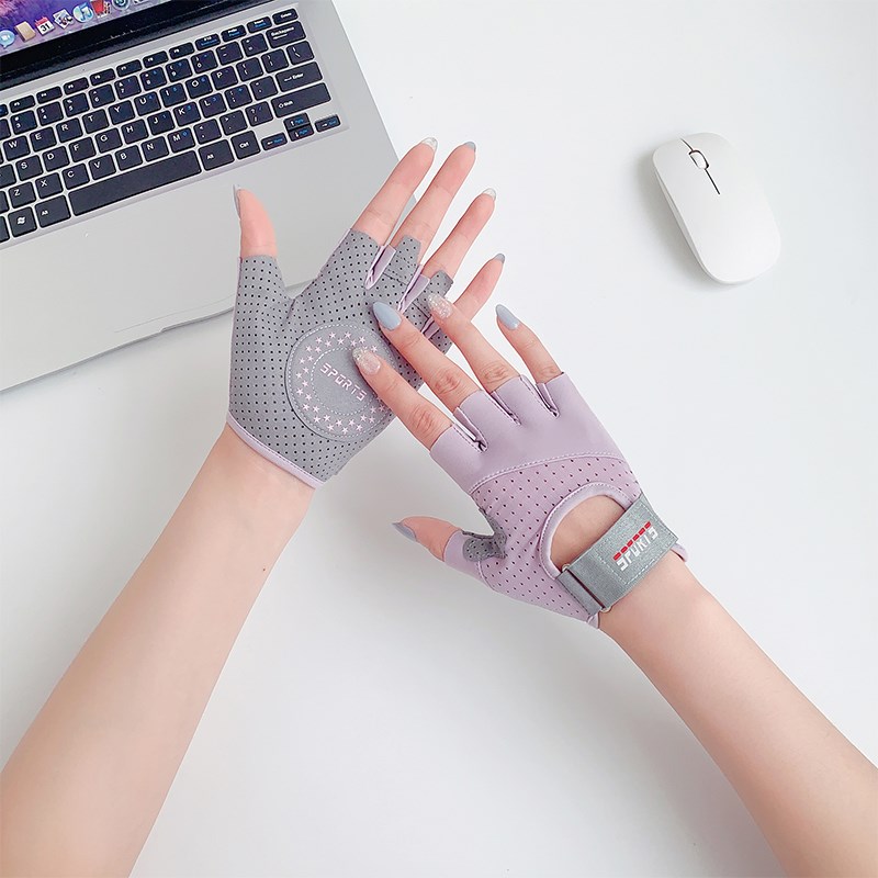 壶铃手套女夏薄款硬拉俯卧撑护腕骑行运动瑜伽器械训练防起茧透气