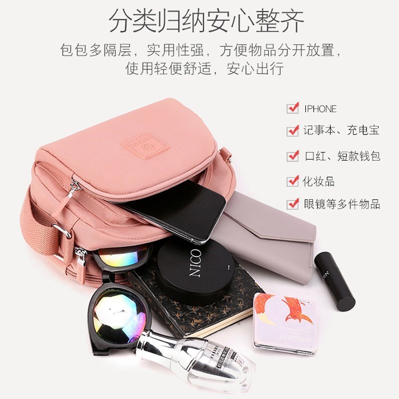 帆布斜挎小包女韩版潮o迷你简约百搭包网单肩红小背包手机包零新