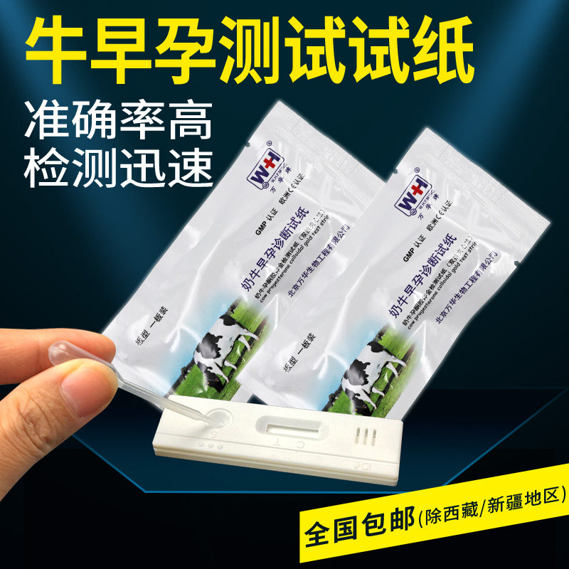 母牛测孕纸牛用怀孕试纸养殖场畜牧兽用验孕棒奶牛测孕测试纸诊断