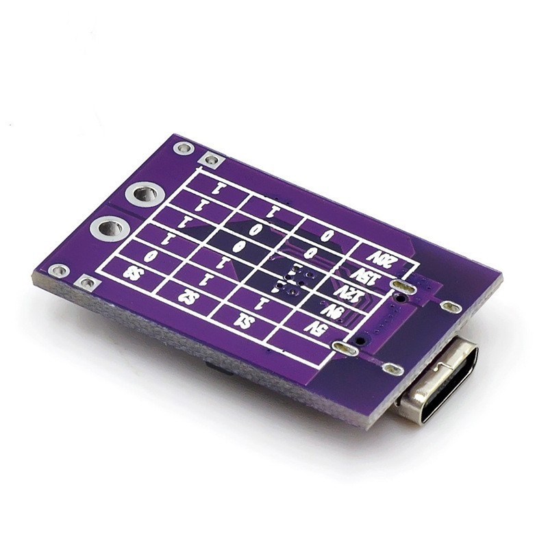 PD/QC/AfFC快充诱骗触发器 支持5V 9V 12V 15V 20V固定电压输出