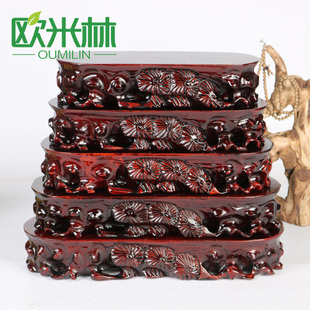 B011長(zhǎng)條形奇石底座實(shí)木石頭底座細(xì)長(zhǎng)扁長(zhǎng)工藝品擺件底座可挖槽