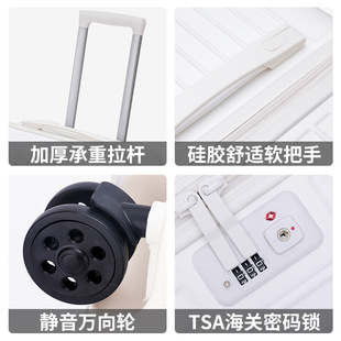 网红大容量行李箱女32寸拉链旅y行箱万向轮26寸30加厚大号旅行箱