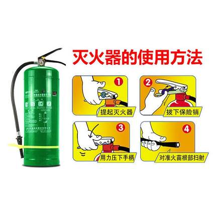 水基灭火器c家用绿色车载汽车用980水基型灭火器2L3L6L