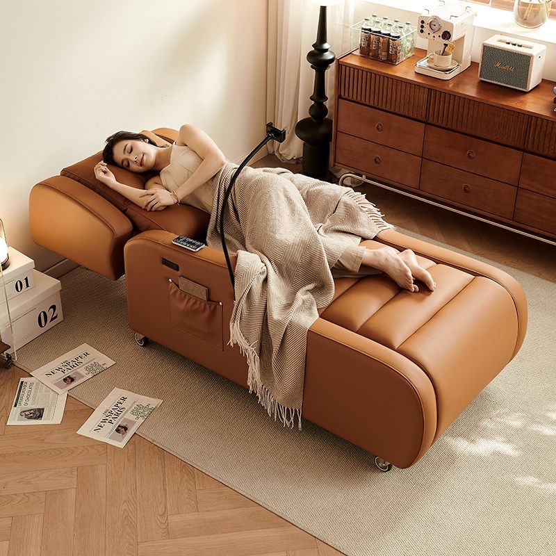 多功能按摩电动单人沙发床两用贵妃皮躺椅可躺可睡小户型阳台家用,住宅家具,功能沙发,淘宝优惠券,粉丝福利购,淘宝优惠卷