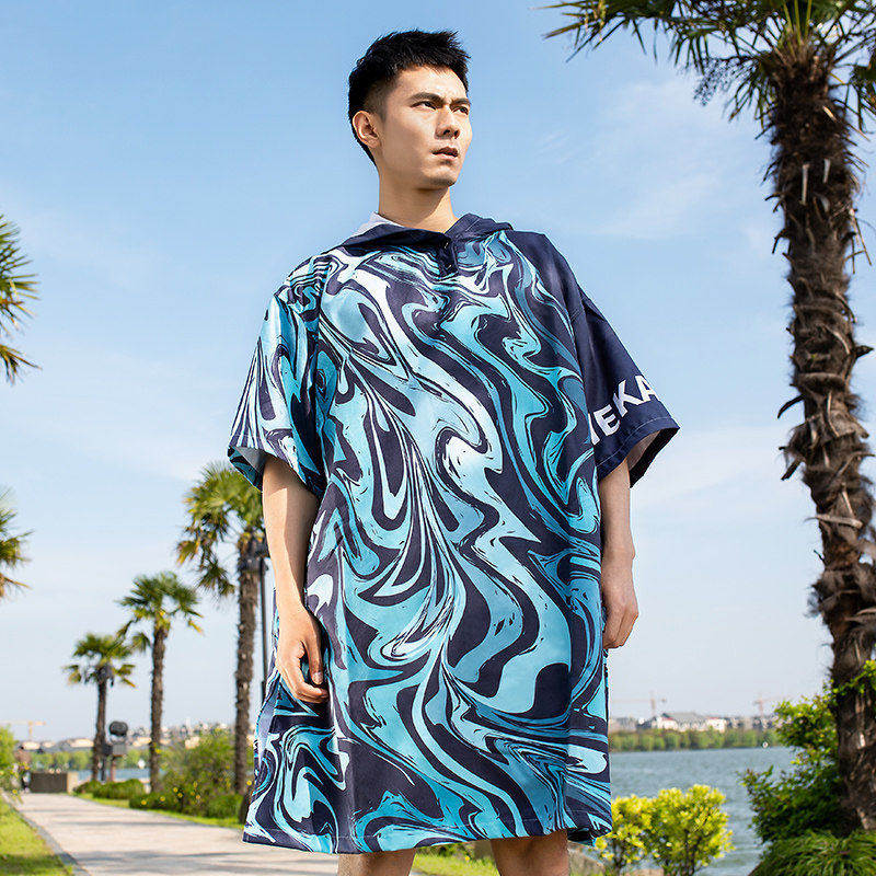 速干游泳浴巾衣斗篷浴袍连帽可穿男女温泉毛巾运动快干吸水沙滩巾,运动/瑜伽/健身/球迷用品,浴巾/吸水巾,淘宝优惠券,粉丝福利购,淘宝优惠卷