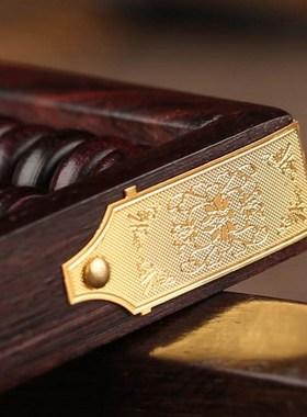 紫檀木质老式小算盘红木雕刻工艺品实木J制儿童算盘装饰品桌面摆