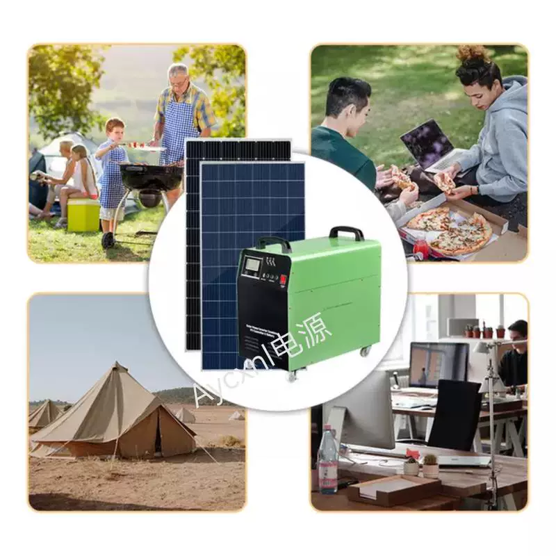 Handheld engine solar-powered, generating electricity, 100W, 500W, 110v