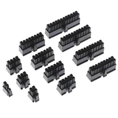 速发10pcs/lot Black Automotive Wiring Harness Connector Male