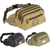 J3帆布腰包男女多功能大容量收钱包生意包运动新款 实用耐磨挎包