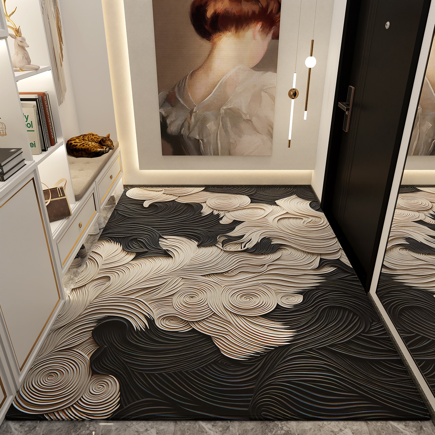 地垫入户门垫进门家用地毯客厅防滑高级玄关脚垫可裁剪大门口垫子,居家布艺,入户地垫,淘宝优惠券,粉丝福利购,淘宝优惠卷