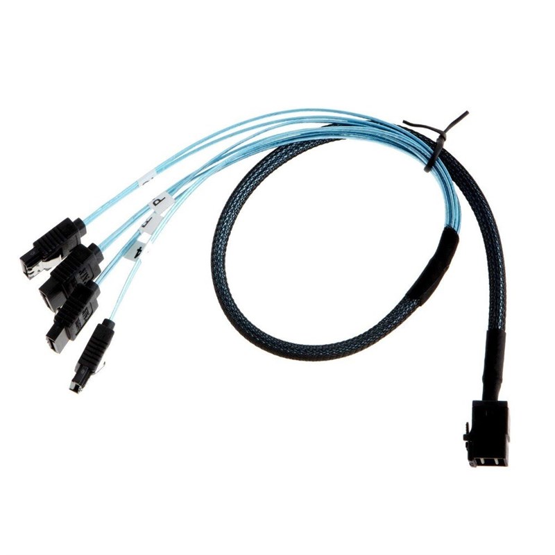Internal HD Mini SAS 8643 SFF 8643 Host To 4 SATA Cab