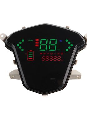 电动电瓶车仪表盘尚领中沙LED显示器猴子大牛战速仪表总成48V72V