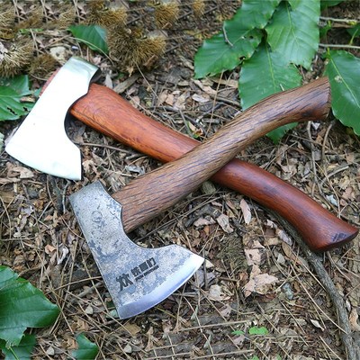 户外砍柴斧头野营开山斧露营便携尼曼斧高锰钢锻打木工开山斧
