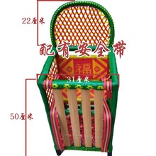 儿童轿 竹篓背小孩家族特色手工艺品儿童竹篓