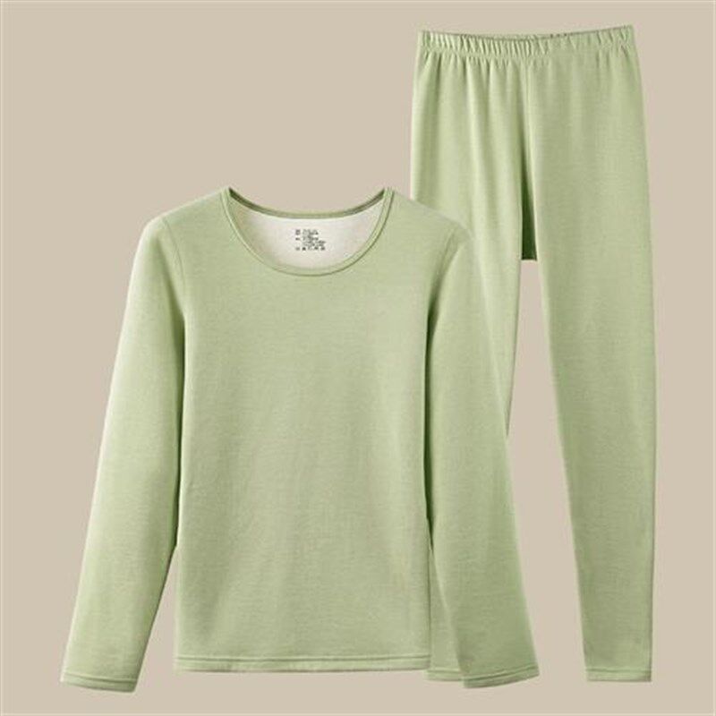 秋衣秋裤套装冬季保暖内衣女士加绒加厚德发热紧身打底衫学生