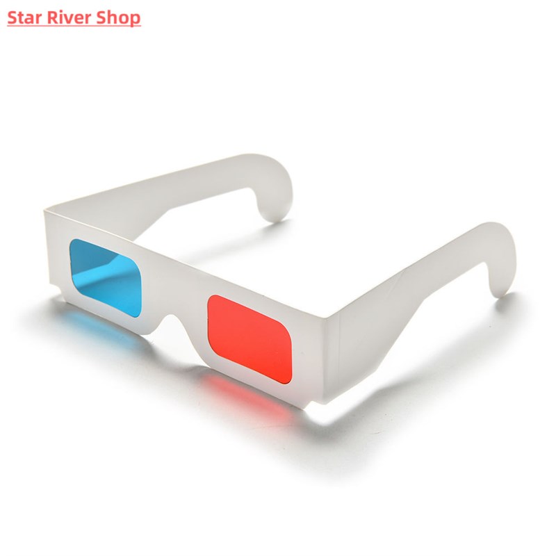 推荐Hot 10pcs/lot Universal Anaglyph Cardboard Paper Red& B