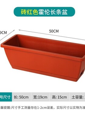 加厚阳台长条种菜盆家用长方形种菜箱霍仑盆蔬菜种植塑料花盆特大