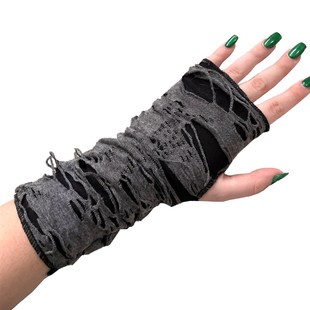 Black Fingerless Glove 推荐 Unisex Punk 1Pair Gothic Long Spo