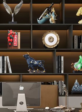 新中式树脂轻奢创意高档装饰柜茶室办公室书房日常乔迁送礼品摆件