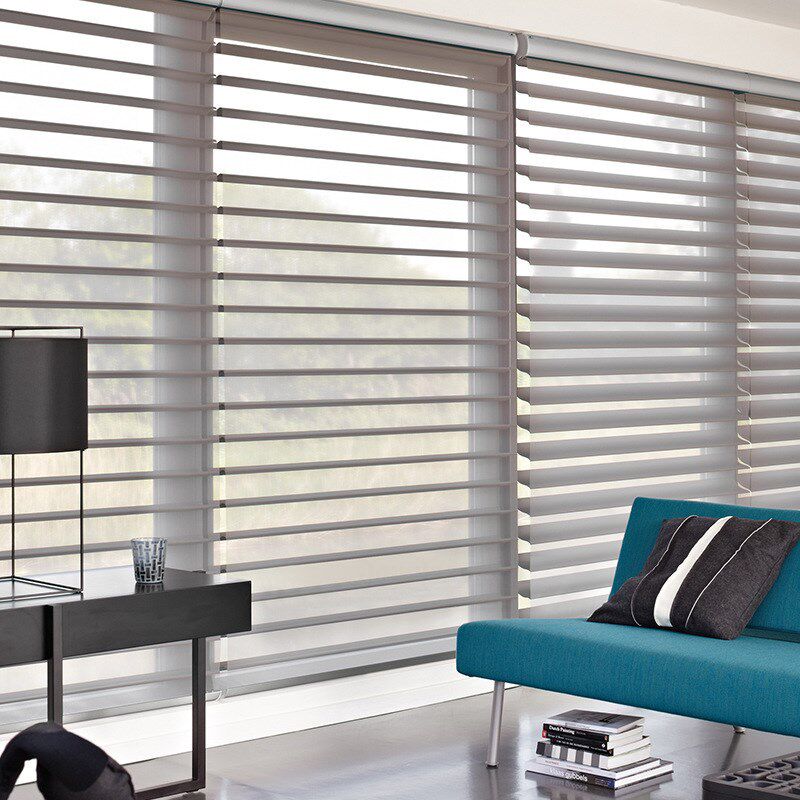 豪杰 办公室卷h帘亚麻遮光香格里拉帘 卧室手拉升降香格里拉窗帘