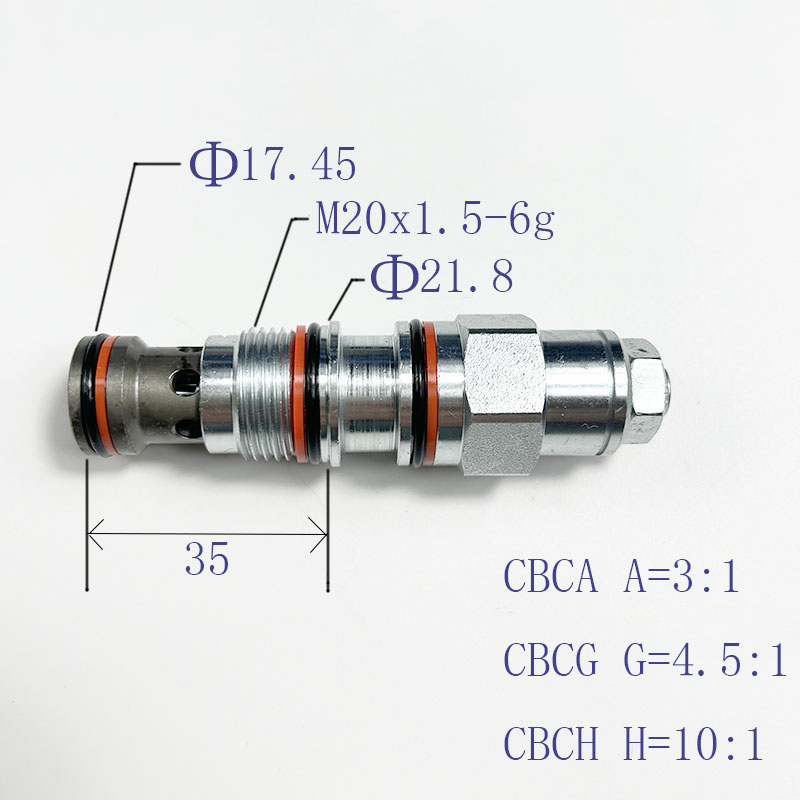 23SUN型液压螺纹插装平衡阀抗衡B阀CBCA/CBCG/CBCH