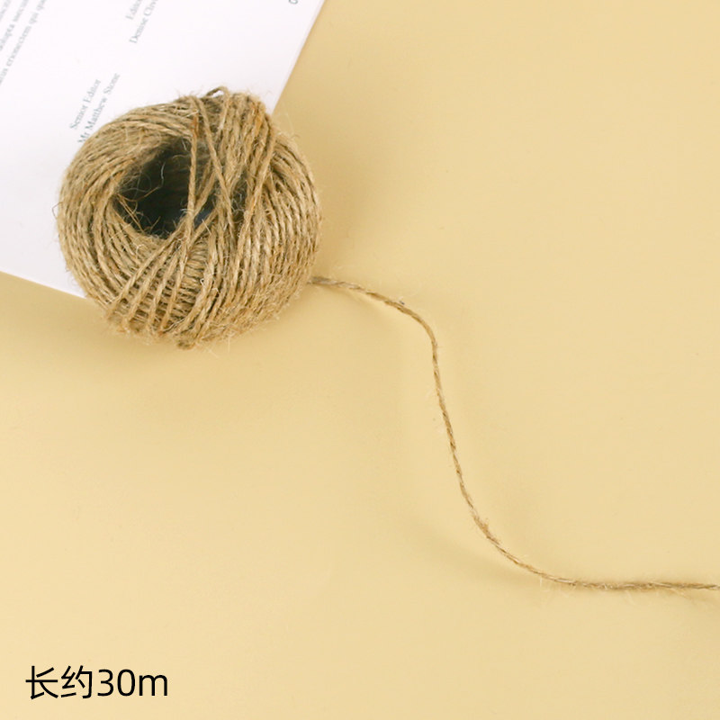 小众高货烘焙蛋糕围边装扮麻绳捆绑复古缠绕花瓶diy手工编织照片