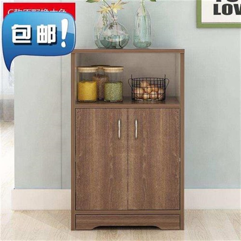 酒柜卧室收纳小柜子黑色餐边柜C现代收纳餐边柜落地装饰简约