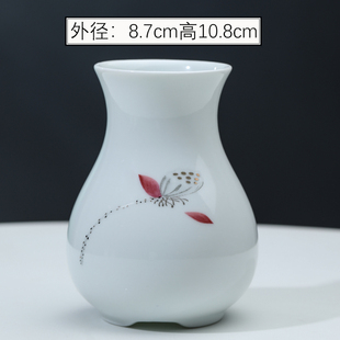 现代简约桌面客厅创意q插花摆件家居工瓷品陶艺干装 小花瓶花艺花