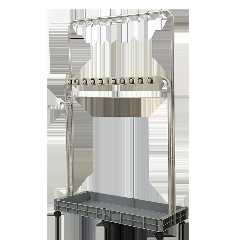 落地式墩布置物挂钩架收纳不锈钢免打孔拖把架扫把卫生间整理新品