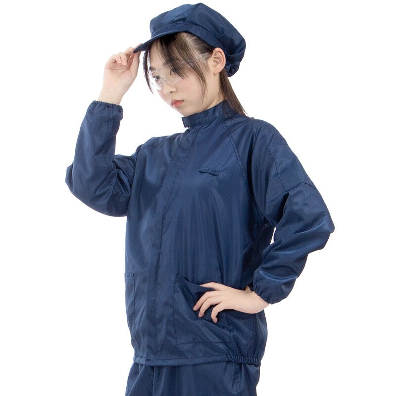 现货鑫佰隆防静电服分体小工帽立领防护防尘服洁净服无尘衣可定制