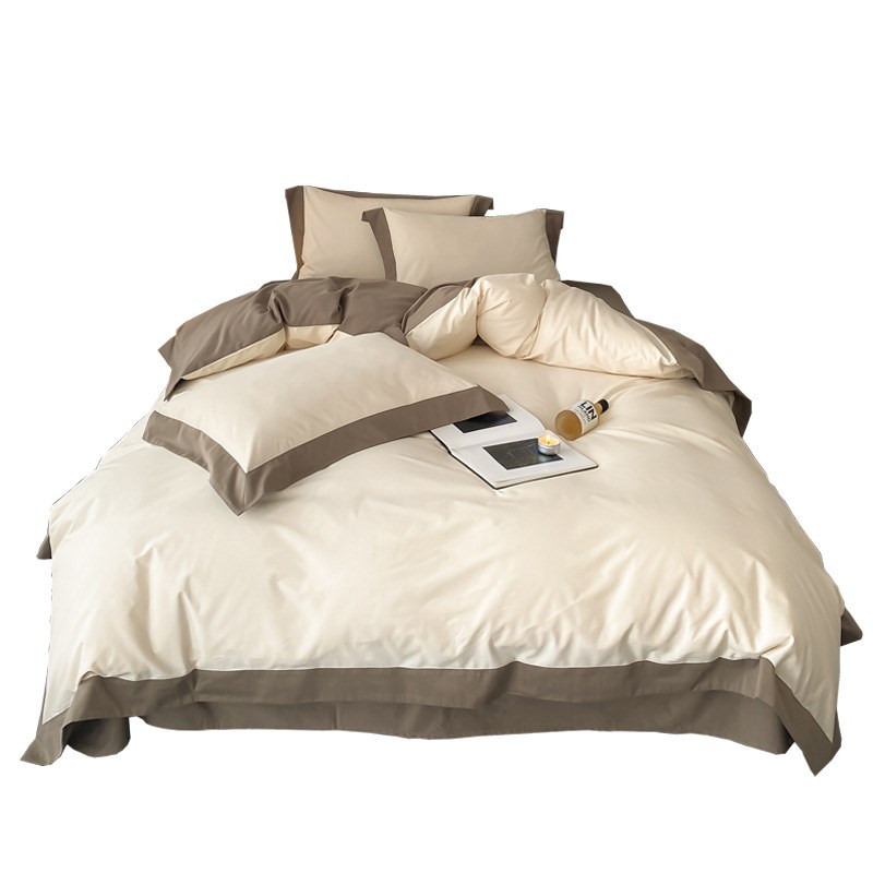 轻奢风Aa类100支长绒棉纯棉磨毛四件套加厚全棉被单床笠床上用品