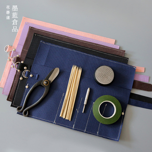 花艺师专用工具包 花艺剪刀铁丝C竹签胶带剑山插花器花道工具套装