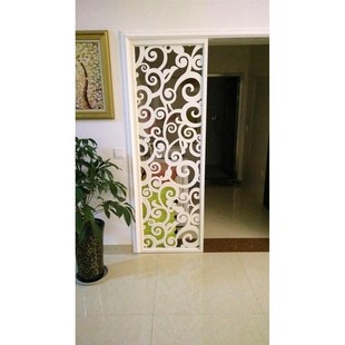 镂空雕花板隔断过道花格吊顶PVC木塑板玄关背景墙客厅屏风通花板