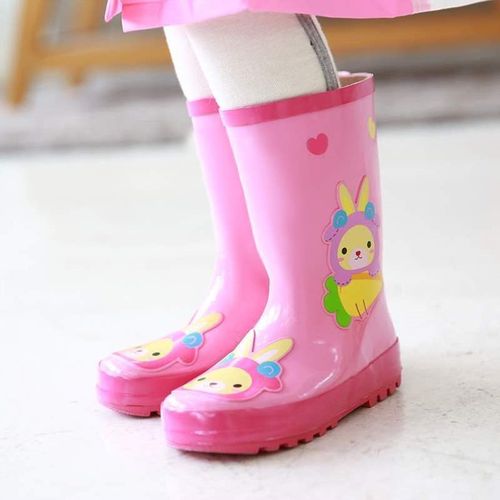 中防滑宝宝水靴水鞋小童小孩雨鞋男童雨靴幼儿大防水可爱儿童女童