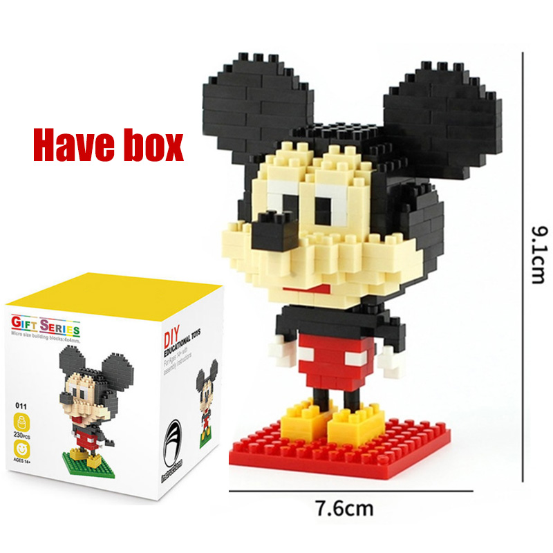 速发plastic mini blocks mickey Minnie donald duck cartoon di