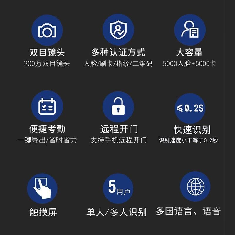timmy天美大屏动态人脸识别门禁考勤打卡一体机AI07F刷脸门禁系统