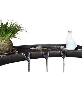 流水摆件循环水系统古法养鱼缸过滤造景搭配石槽瓦缸水池庭院配件