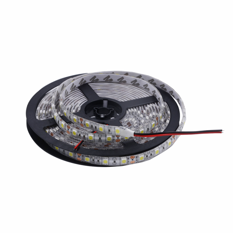 led灯带12V 5050贴片防水裸板高亮柜台灯箱软灯条婚庆装饰线性灯