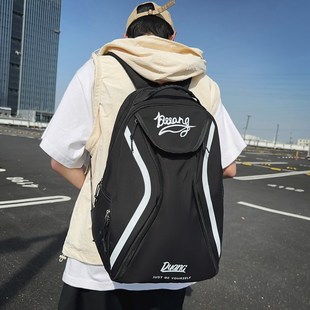 书包女大学生工装风百搭旅行双肩包设计感小众户外郊游登山背包男