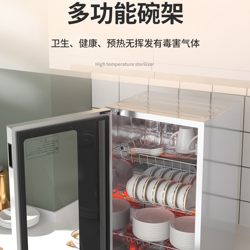 推荐家庭消毒碗柜内置碗架2022新款家用实用型筷子茶杯厨房小型商