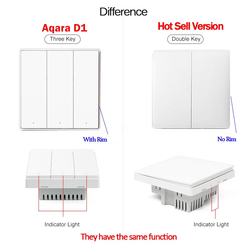 Xiaomi Aqara Wall Switch D1 ZigBee Smart Light Remote Contr