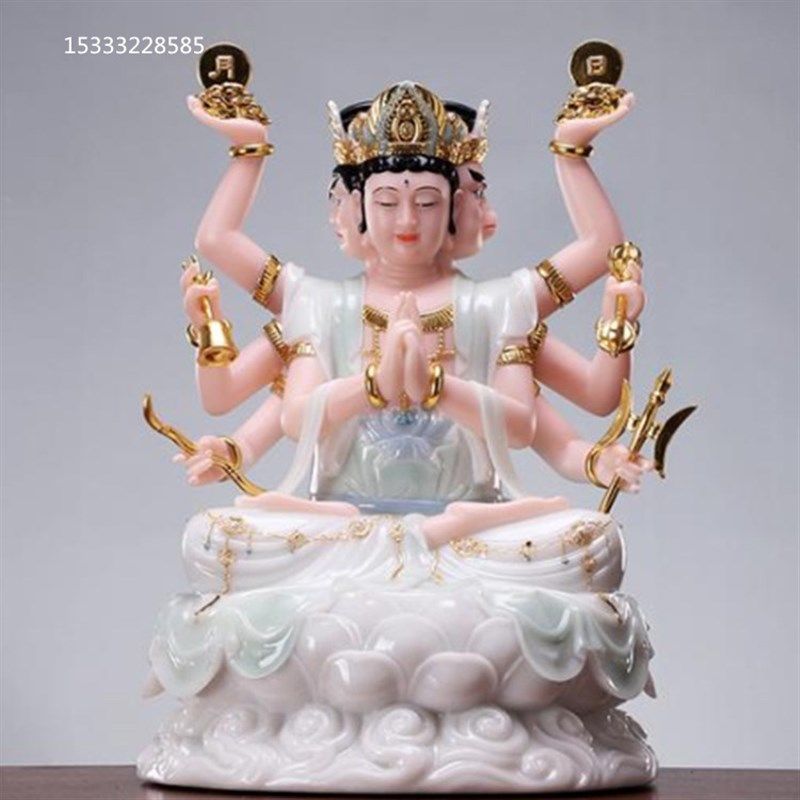 纯铜斗母元君 铸铜雕玻璃钢树脂斗姥元君斗姆星君佛像 六十甲子