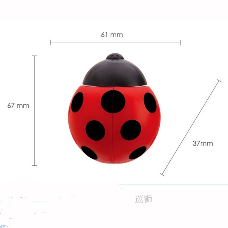Cute Bathroom Set Sanitary Kids Ladybug Wall Mounted Toothbr