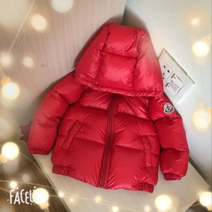 儿童羽绒服黑色红色1-r3岁男宝女宝宝韩版女童装冬季加厚男童外套